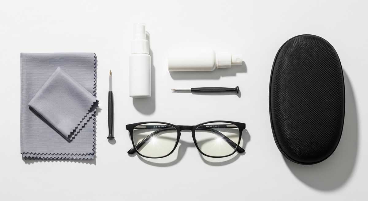 تمیز کردن عینک بدون خط و خش | راهنمای کامل شستشو و نگهداری عینک همیشه تمیز