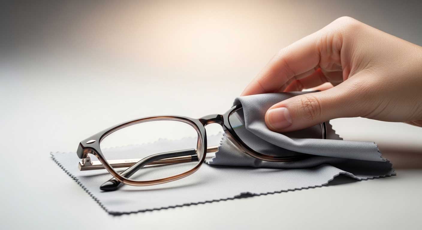تمیز کردن عینک بدون خط و خش | راهنمای کامل شستشو و نگهداری عینک همیشه تمیز