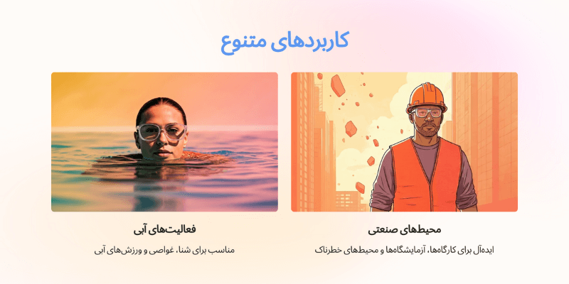 عینک‌های ضدآب و ضدضربه: محافظت واقعی از چشم‌ها در هر شرایطی!