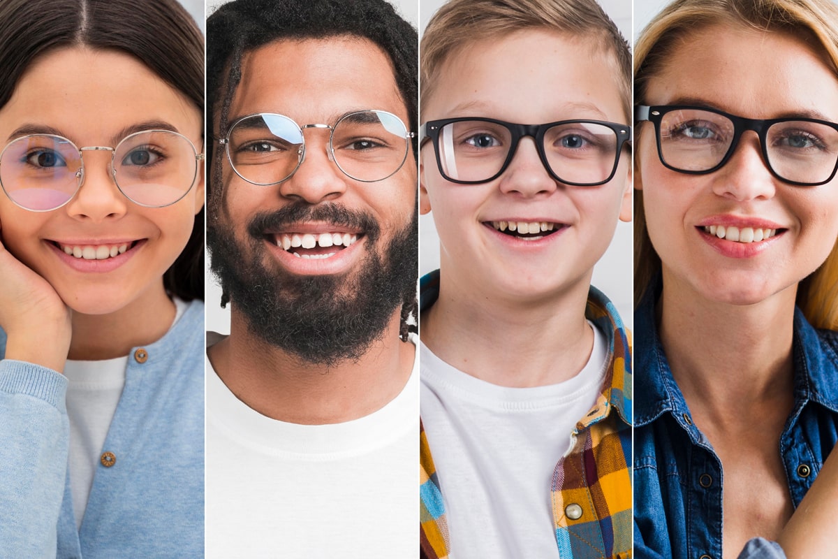 هماهنگی رنگ فریم عینک توجه به رنگ چشم و فرم صورت