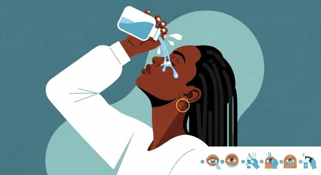 🧼 کمک‌های اولیه برای ورود جسم خارجی به چشم