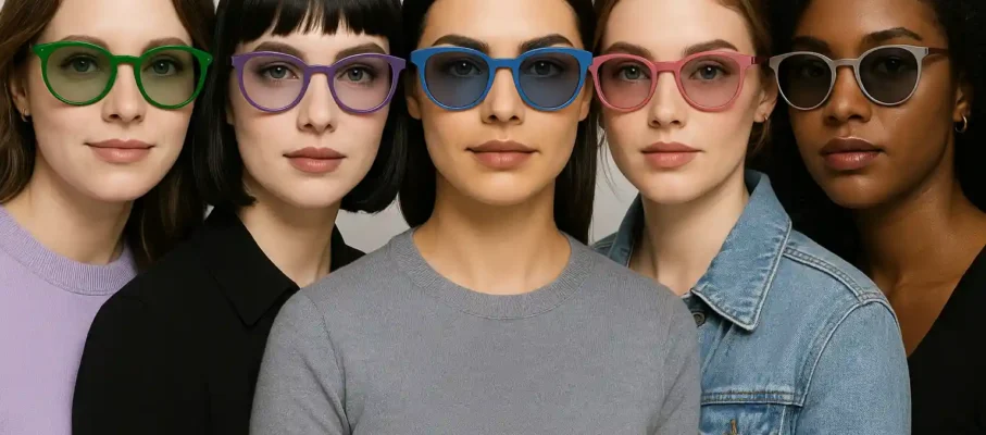 انتخاب رنگ فریم عینک بر اساس رنگ پوست و موی شما (راهنمای کامل)