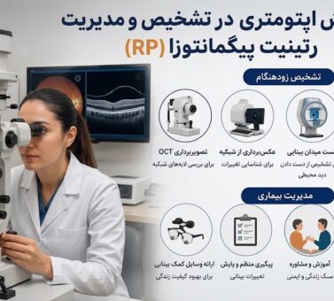 نقش اپتومتری در تشخیص و مدیریت رتینیت پیگمانتوزا (RP)